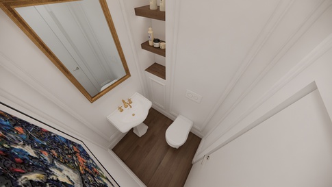 Bagno in stile contemporaneo di 2 di Studio Gaetano Riccardelli Bagno in stile contemporaneo di 2 di Studio Gaetano Riccardelli