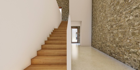 Soggiorno in stile mediterraneo di 45 di ciquadro architetti
