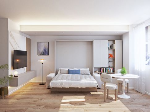 Open Space in stile moderno di 35 di AT Design Studio