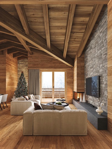 Open Space in stile naturale di 95 di SEGNI STUDIO