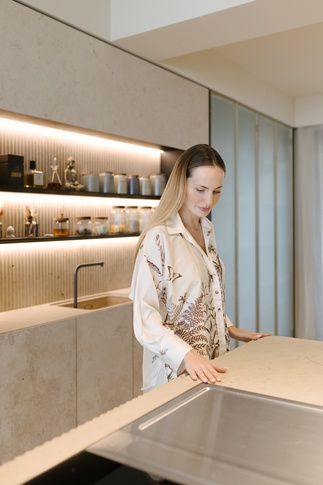 Cucina in stile contemporaneo di 110 di Abitacolo Interni