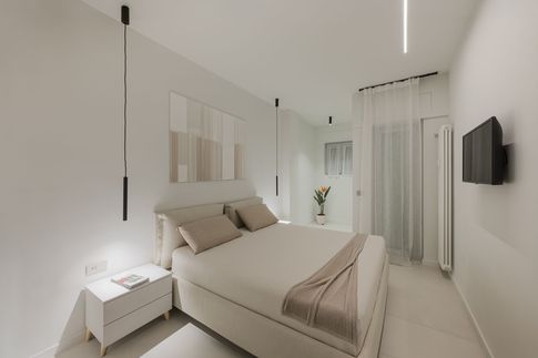 Camera da Letto in stile minimal di 15 di Carola Ribotta architetto