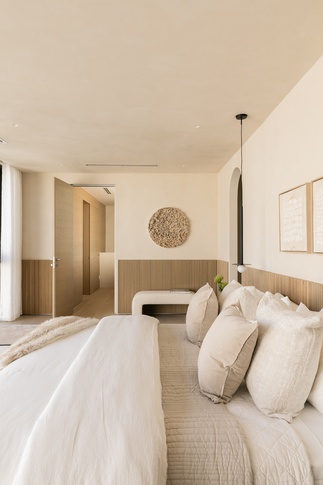 Camera da Letto in stile mediterraneo di 50 di Andrea Benedetti Architetto