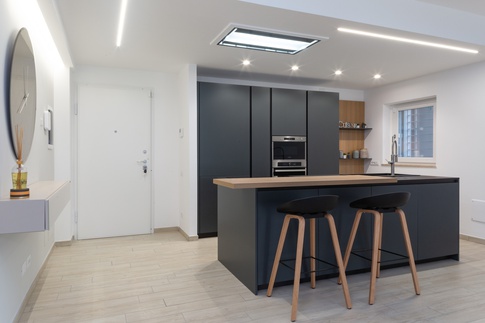 Open Space in stile moderno di 40 di zero6studio