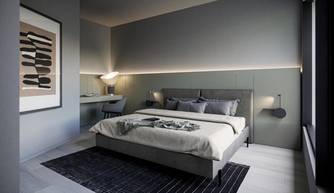 Camera da Letto in stile moderno di 22 di WPVA Walter Pescarollo-Vivan Architects