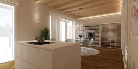 Open Space in stile contemporaneo di 30 di SAMANTHA PASTRELLO INTERIOR DESIGN Open Space in stile contemporaneo di 30 di SAMANTHA PASTRELLO INTERIOR DESIGN