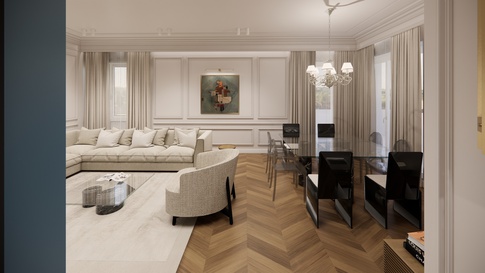 Sala da Pranzo in stile contemporaneo di 35 di Studio Gaetano Riccardelli