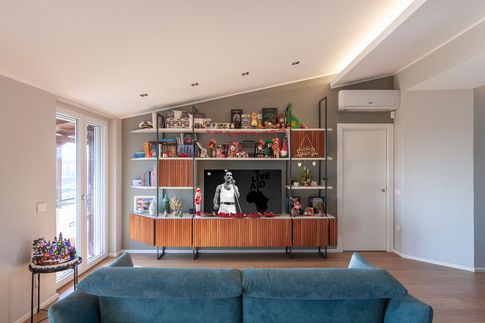 Open Space in stile minimal di 50 di Pucciarelli Architetti