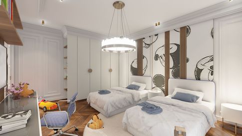 Cameretta Bambini in stile contemporaneo di 20 di Salvatore Sito Interior Designer