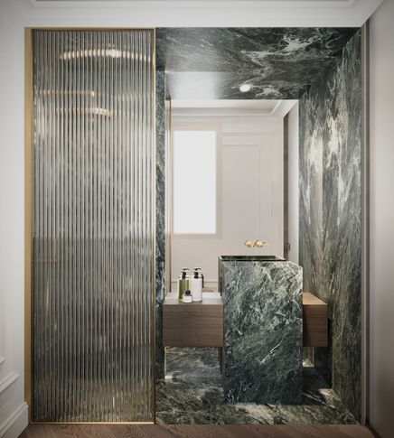 Bagno in stile contemporaneo di 10 di Salvatore Sito Interior Designer