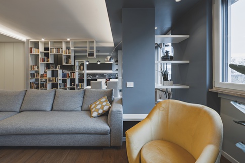 Open Space in stile contemporaneo di 51 di Annalisa Carli Architetto
