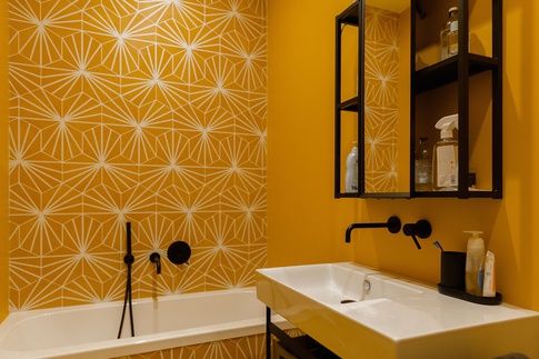 Bagno in stile contemporaneo di 9 di FAD Fucine Architettura Design