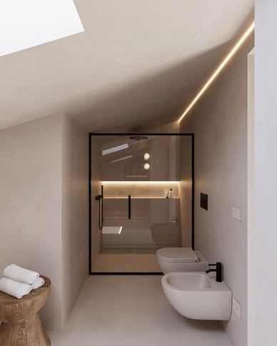 Bagno in stile moderno di 11 di doppiozero interior