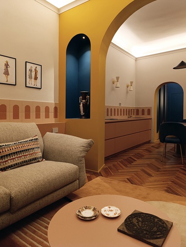 Ingresso in stile maximalista di 6 di Rachele Biancalani Studio