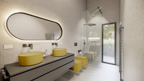Bagno in stile urban di 7 di Simona Fogalesi interior designer Bagno in stile urban di 7 di Simona Fogalesi interior designer