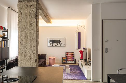 Open Space in stile eclettico di 40 di italo armone design studio Open Space in stile eclettico di 40 di italo armone design studio