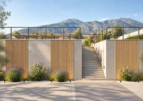 Patio in stile moderno di 1000 di Arcangelo Primato