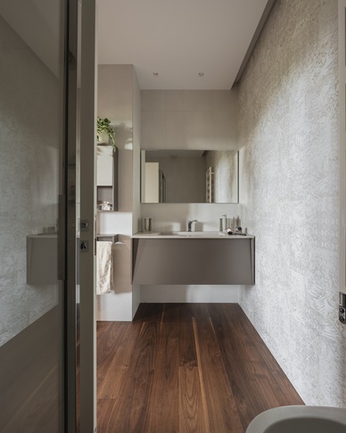 Bagno in stile contemporaneo di 6 di Annalisa Carli Architetto Bagno in stile contemporaneo di 6 di Annalisa Carli Architetto
