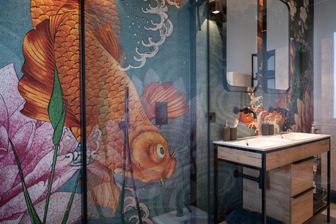 Bagno in stile asiatico di 7 di K1_Art_Studio Bagno in stile asiatico di 7 di K1_Art_Studio