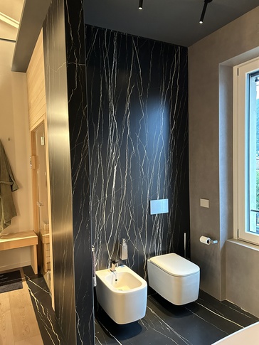 Bagno in stile soft industrial di 15 di ARCHIabita