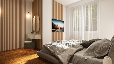 Camera da Letto in stile contemporaneo di 16 di Nicoletta Russo Interior Designer