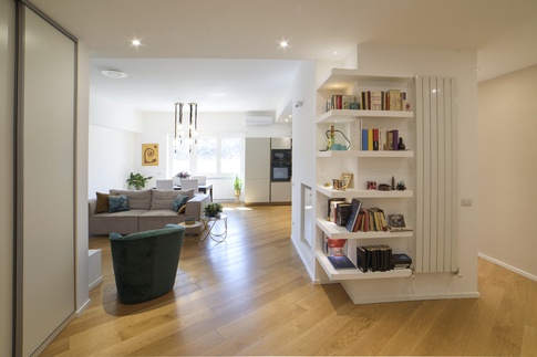 Open Space in stile contemporaneo di 50 di ELLE architetture | Luigi Longo architetto