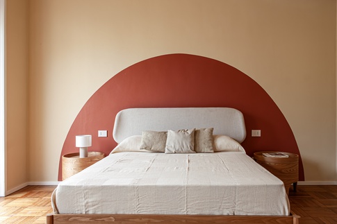 Camera da Letto in stile contemporaneo di 23 di SuMisura Architetti