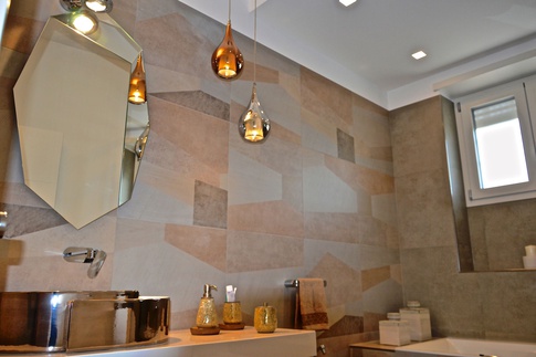 Bagno in stile contemporaneo di 1 di Progetto Ristrutturare srl Bagno in stile contemporaneo di 1 di Progetto Ristrutturare srl