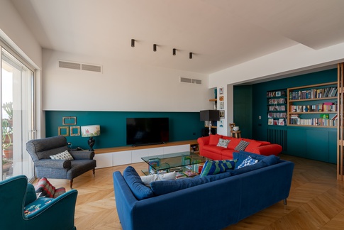 Open Space in stile contemporaneo di 65 di Rossella Fiorillo architetto Open Space in stile contemporaneo di 65 di Rossella Fiorillo architetto