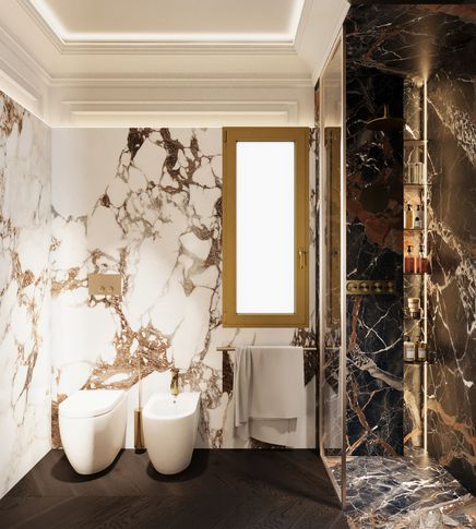 Bagno in stile classico di 10 di Salvatore Sito Interior Designer