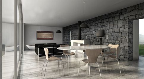 Open Space in stile contemporaneo di 80 di FCA FEDERICO CELLINI ARCHITETTO