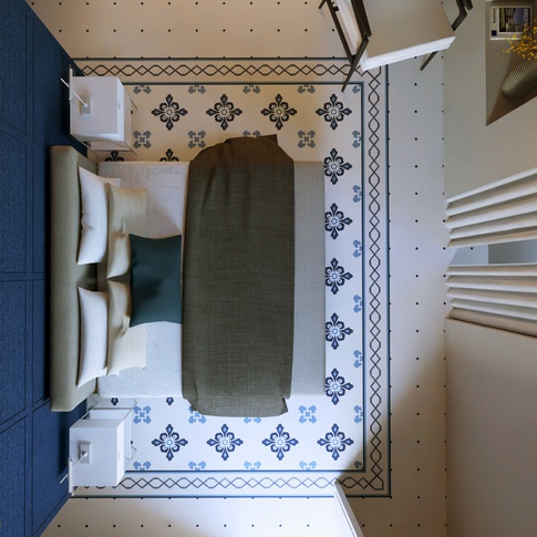 Camera da Letto in stile mediterraneo di 41 di Habitus Architettura