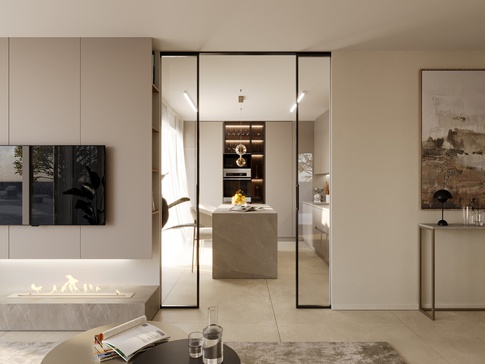 Soggiorno in stile moderno di 42 di doppiozero interior