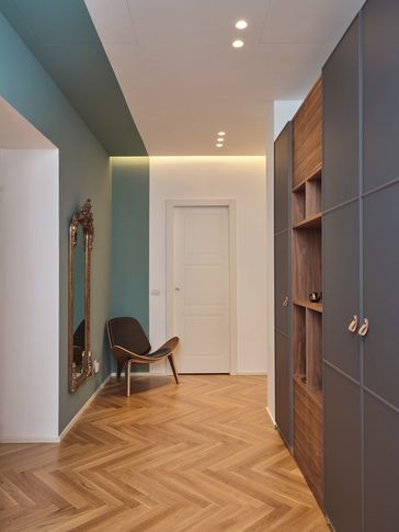 Ingresso in stile transitional di 10 di Ciliegio Esterno Ingresso in stile transitional di 10 di Ciliegio Esterno