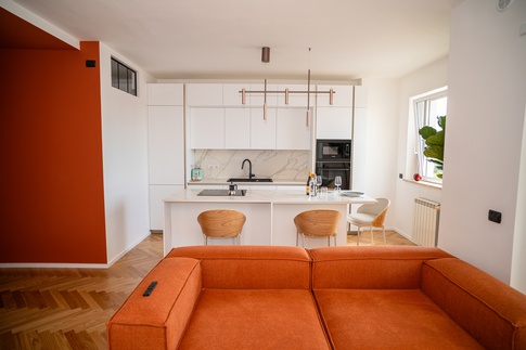 Open Space in stile minimal di 30 di Jessica Damiani architetto Open Space in stile minimal di 30 di Jessica Damiani architetto