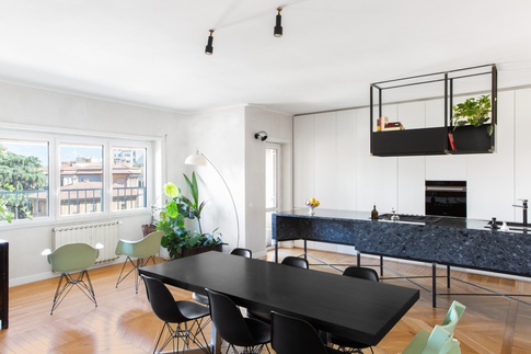 Cucina in stile contemporaneo di 40 di PERIMETRI studio