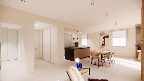 Open Space in stile moderno di 65 di Maison Monrò