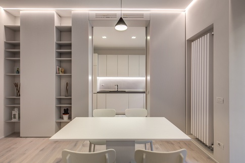Soggiorno in stile contemporaneo di 30 di MOB Architects