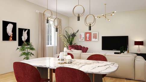 Open Space in stile art deco di 40 di Maria Cristina Orsi Architetto Open Space in stile art deco di 40 di Maria Cristina Orsi Architetto