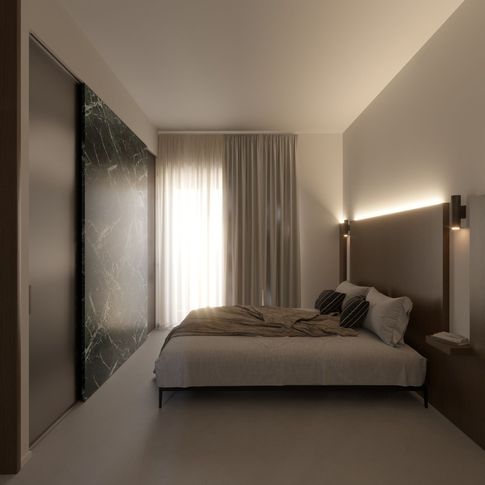 Camera da Letto in stile minimal di 14 di LIT-ARCHITECTS
