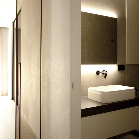 Bagno di Servizio in stile moderno di 5 di Vincenzo Castaldo Architetto Bagno di Servizio in stile moderno di 5 di Vincenzo Castaldo Architetto