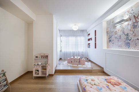 Cameretta Bambini in stile contemporaneo di 19 di Bossi Vigorito Building Interior