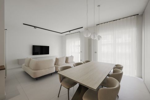 Open Space in stile minimal di 35 di Carola Ribotta architetto