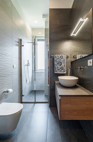 Bagno in stile contemporaneo di 7 di Re-Built Studio Bagno in stile contemporaneo di 7 di Re-Built Studio