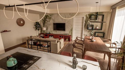 Open Space in stile japandi di 40 di Caterina Scamardella Architetto