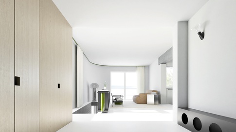 Open Space in stile minimal di 56 di GALATI CASMIRO GIORNO Open Space in stile minimal di 56 di GALATI CASMIRO GIORNO