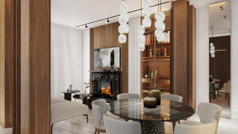 Open Space in stile contemporaneo di 30 di Salvatore Sito Interior Designer