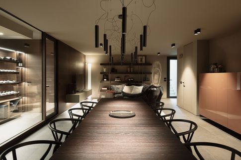 Taverna in stile minimal di 30 di Didonè Comacchio Architects