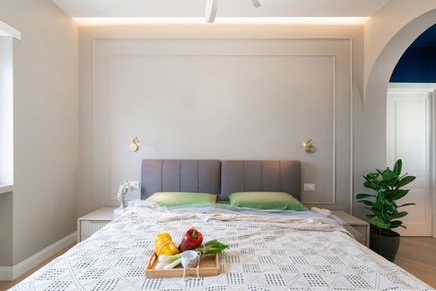 Camera da Letto in stile contemporaneo di 17 di Laura Mapelli Architetto