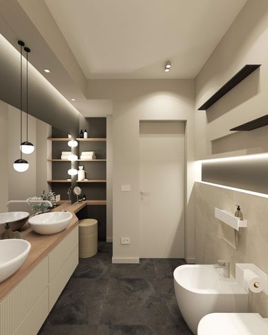Bagno in stile contemporaneo di 6 di Francesca Boglio Architetto Bagno in stile contemporaneo di 6 di Francesca Boglio Architetto